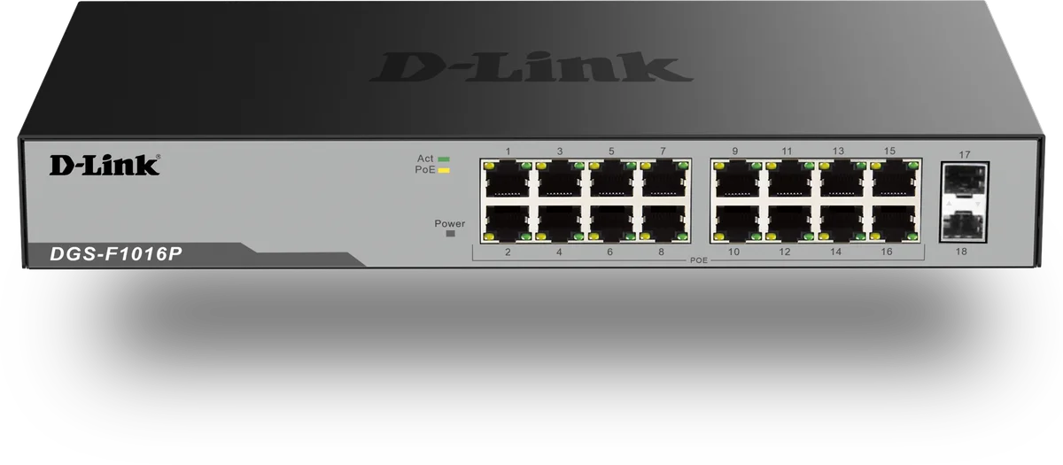 مبدّل D-Link PoE غير مُدار