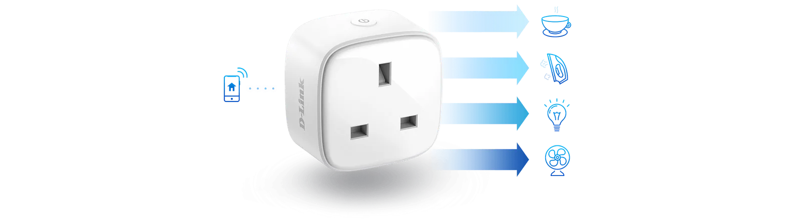 Control your appliance from anywhere, UK plug