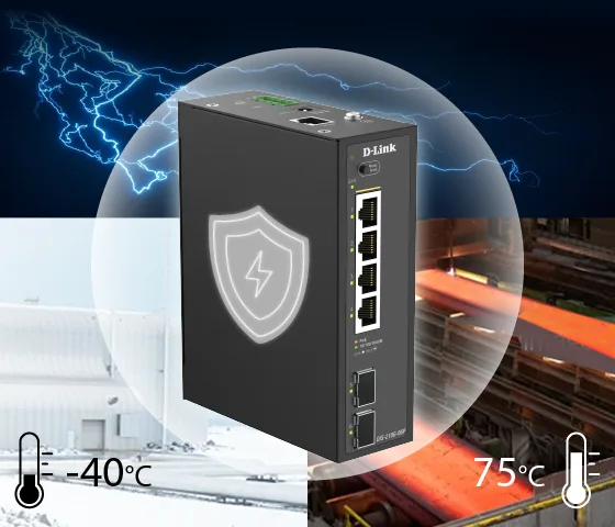 رسم توضيحي للبنية المتينة المصممة للظروف الصعبة في DIS-210G-06P