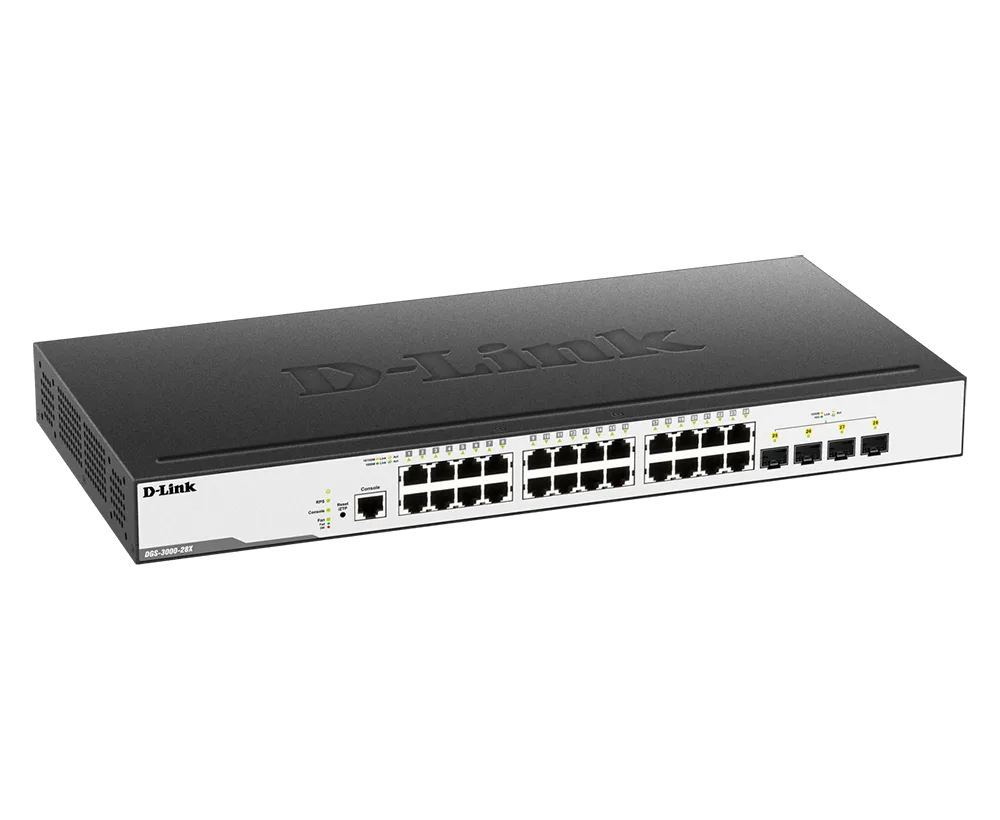 منظر جانبي لـ DGS-3000-28L