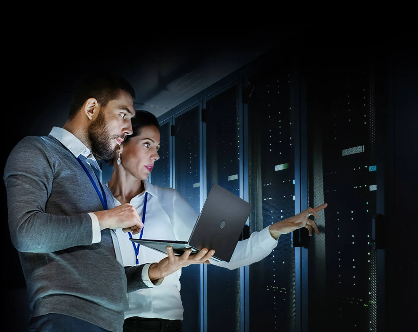 Comprehensive on-site network management illustration