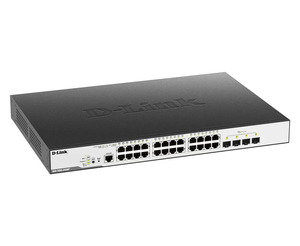 مبدّل Gigabit مُدار من Layer 2 بـ 28 منفذًا