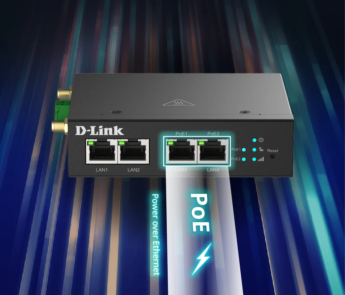 DWM-314-TP PoE+ M2M network illustration