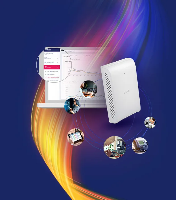 Illustration « Solution cloud Nuclias » du DBA-2820P