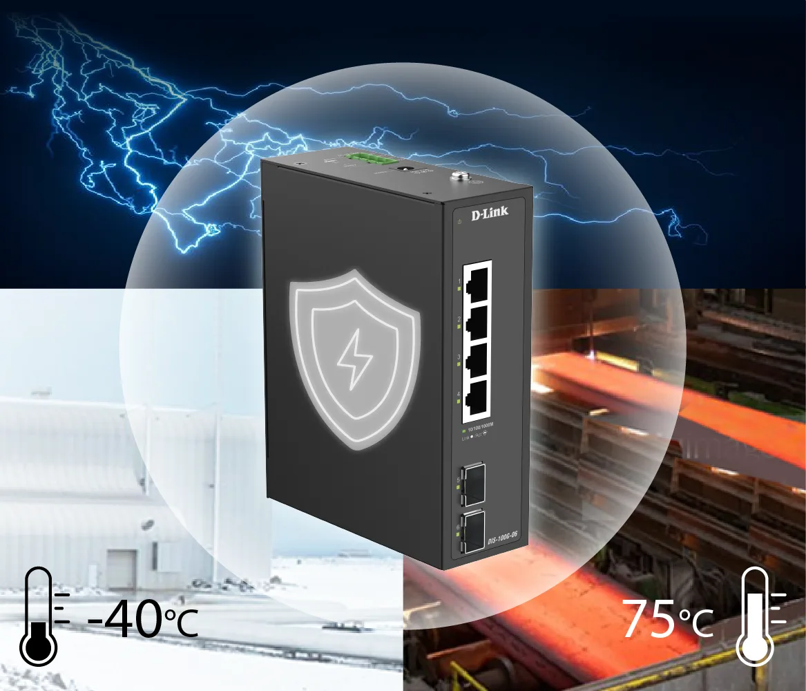 Illustration de la construction robuste pour les conditions exigeantes du DIS-100G-06