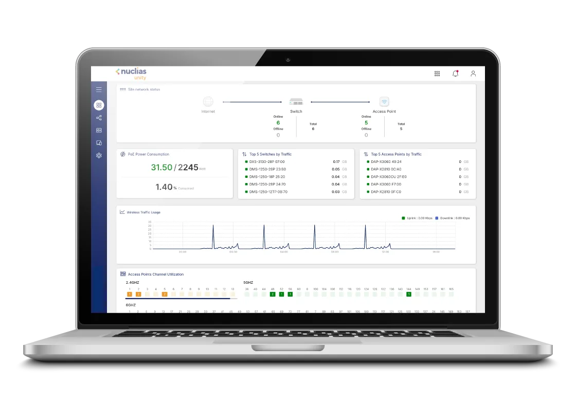 Capture d’écran « Gestion centralisée dans le cloud » du DGS-1100-24PV2