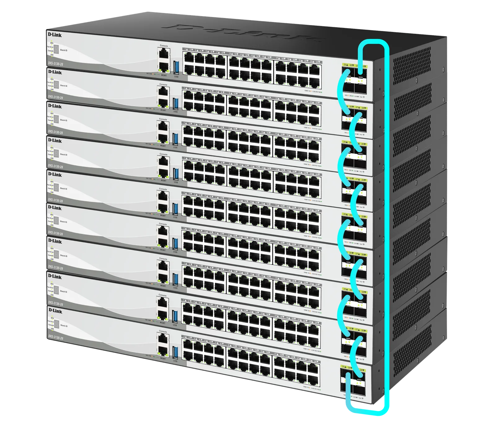 DXS-3130-28 Unified the Power, Stack for Success illustration