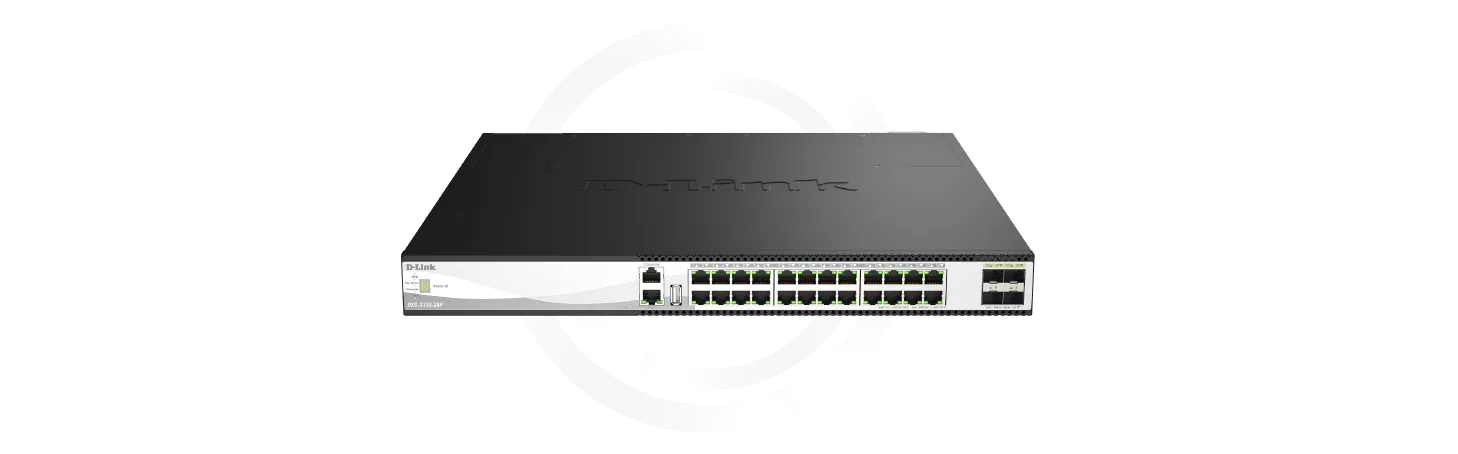 رسم توضيحي للتصميم المخصص لشبكات لا تنهار في DXS-3130-28P