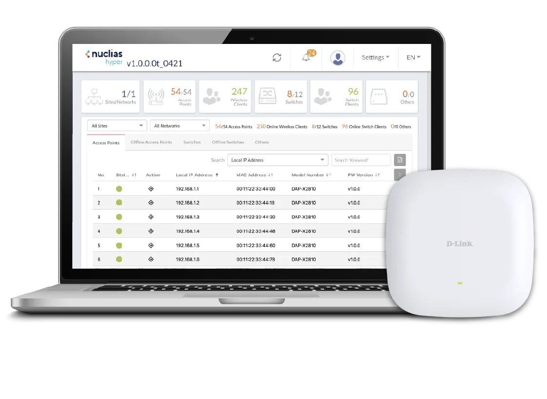 DAP-E9560 Centralized Network Control Made Simple illustration