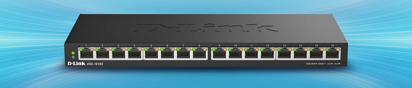 DGS-1016S Connect More, Connect Faster illustration