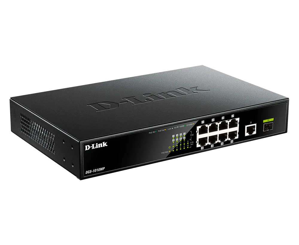 Illustration de l’extension du réseau Gigabit sans effort du DGS-1010MP