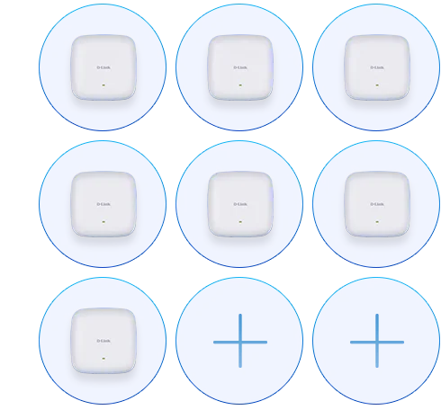 Illustration « Faites évoluer votre Wi-Fi au rythme de votre entreprise » du DAP-2682