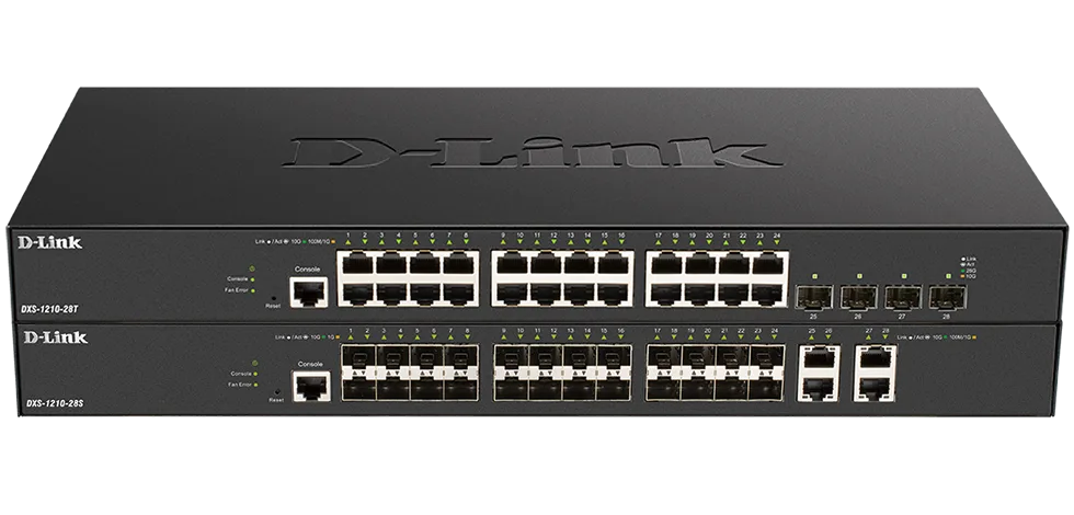 رسم توضيحي للتكامل السلس في سلسلة DXS-1210-28