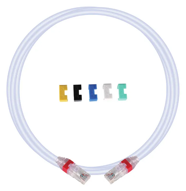 صورة المنتج: كبلات توصيل (Patch Cord) Cat6 بحلقات ملونة