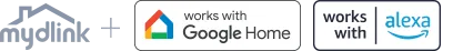 mydlink and Alexa and Google Assistant