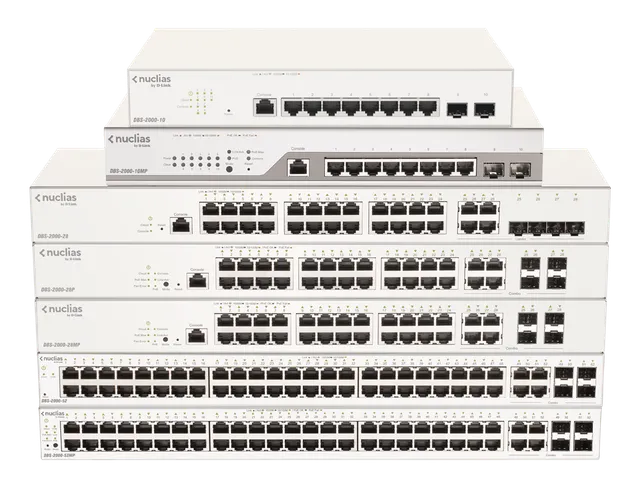 Série D-Link DBS-2000 : commutateurs Nuclias administrables via le cloud
