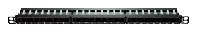 صورة المنتج: لوحات التوصيل (Patch Panel) Cat6 المجهزة بارتفاع 0.5U
