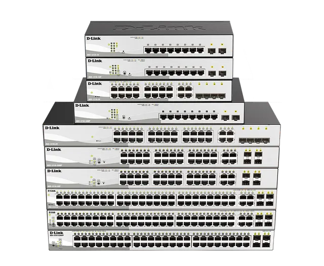 سلسلة D-Link DGS-1210: مبدّلات Gigabit مُدارة ذكية