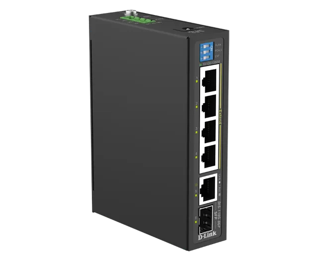 Commutateur PoE industriel non administrable 5 ports 1G + 1 port SFP 1G