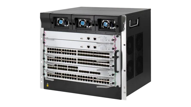 Vue de face en angle à gauche du D-Link DGS-8606E