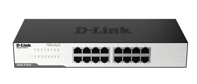 منظر أمامي لـ D-Link DGS-F1016