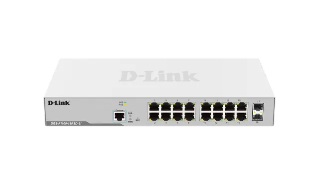 D-Link DGS-F1100-18PSD-SI front view