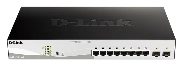 منظر أمامي لـ D-Link DGS-1210-10MP