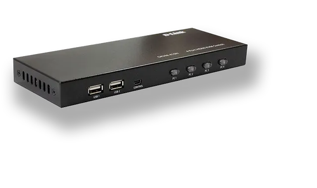 منظر مائل لـ D-Link DKVM-410H