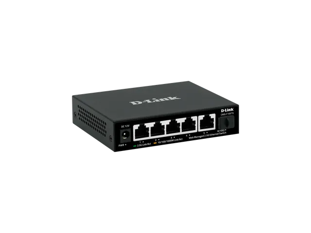 منظر مائل من اليسار لـ D-Link DMS-F106TS