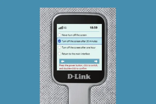 شاشة LCD لجهاز DWR-2000M (D1): وضع السكون