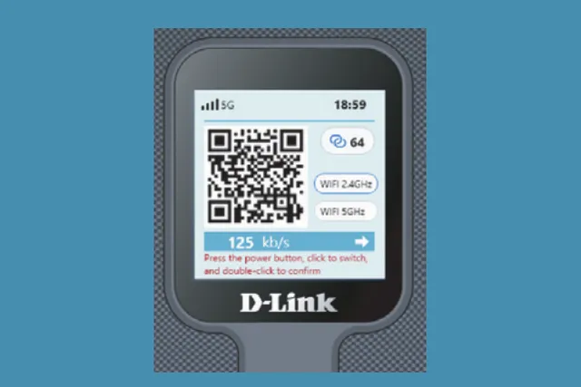 DWR-8211V LCD screen: Home Dashboard