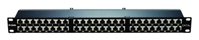 صورة المنتج: لوحات التوصيل (Patch Panel) Cat6A المحمية (Shielded)