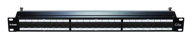 صورة المنتج: لوحات التوصيل (Patch Panel) Cat5e المحمية (Shielded)