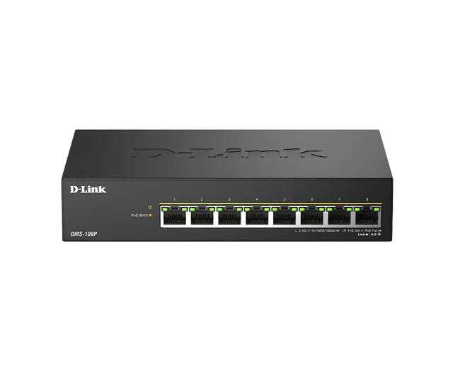 8-Port 2.5G Multi-Gigabit Unmanaged PoE Switch