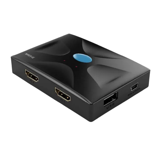منظر مائل لـ D-Link KVM-210HP