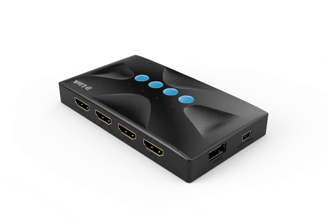 منظر مائل لـ D-Link KVM-410HP