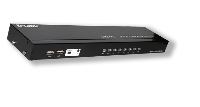 منظر مائل لـ D-Link KVM-440